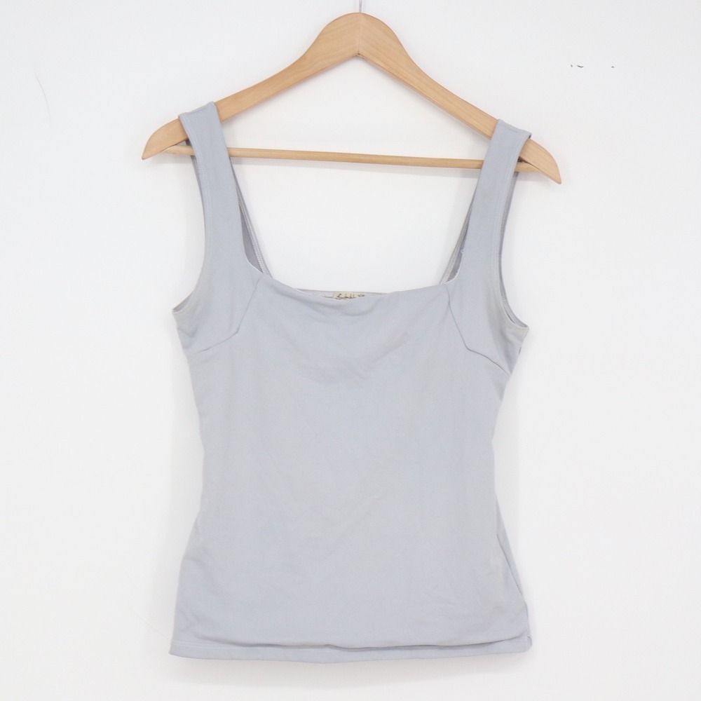 Intimately Free People Tank Top Womens M Square Neck Light Blue Stretch